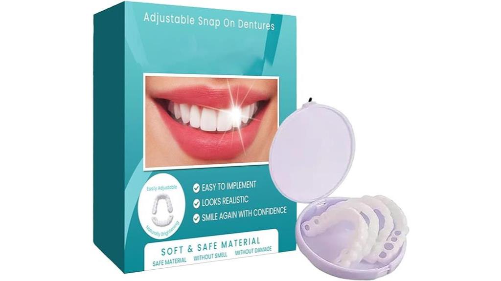 adjustable snap on false teeth