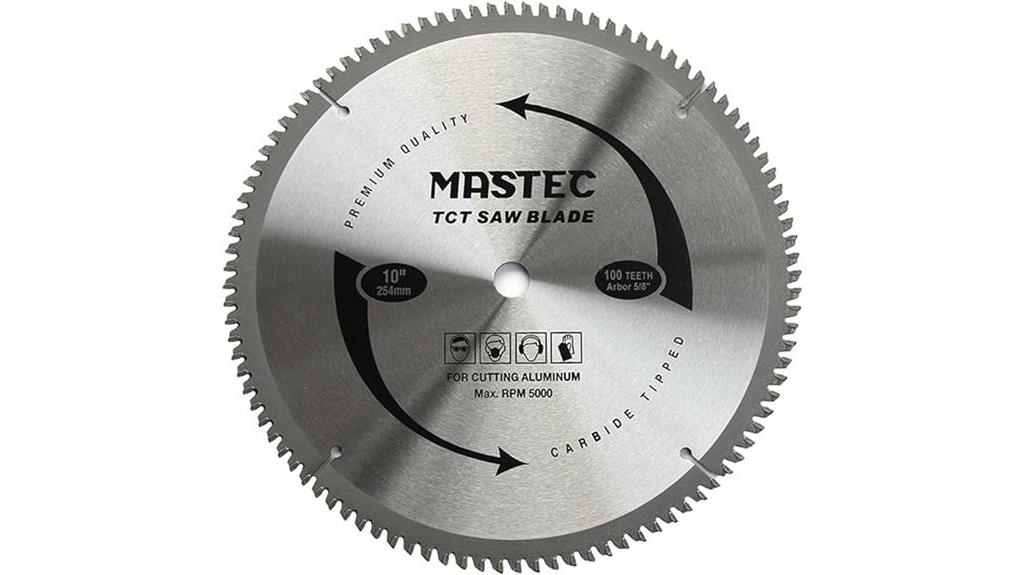 aluminum saw blade specifications