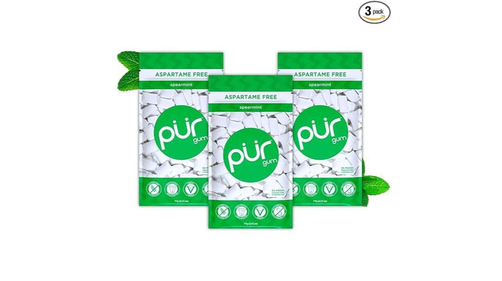 aspartame free spearmint gum