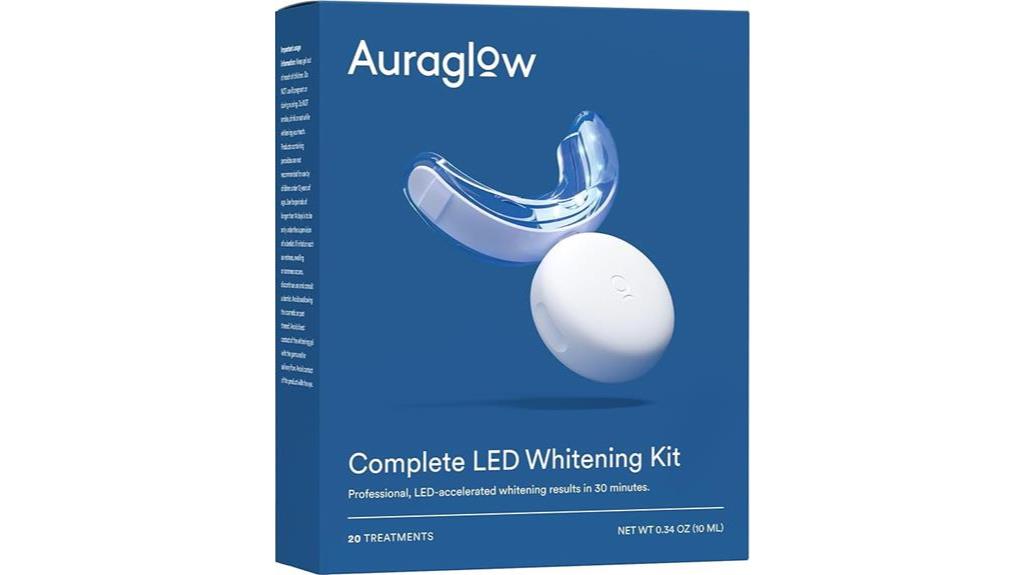 auraglow led teeth whitening