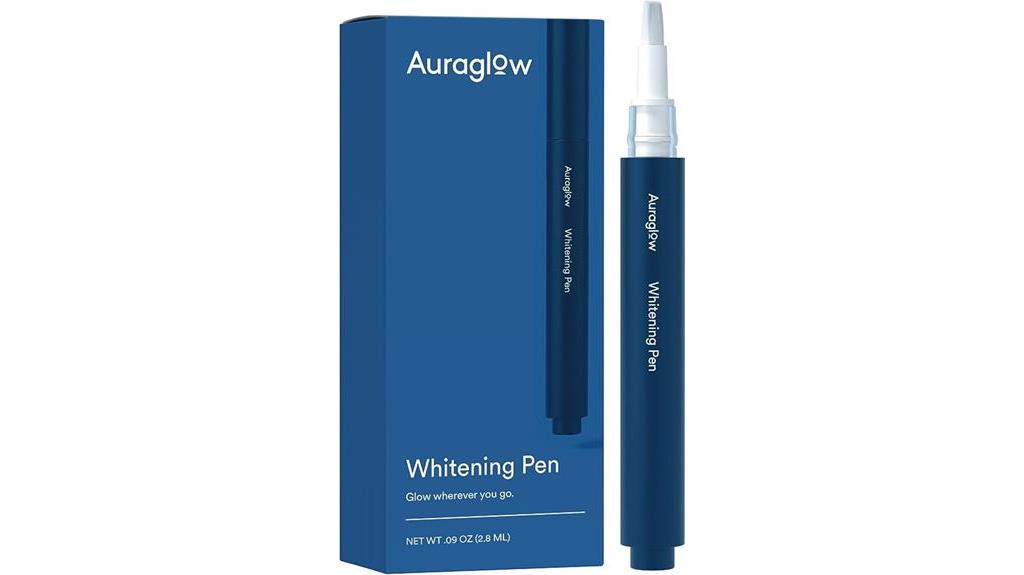 auraglow teeth whitening pen