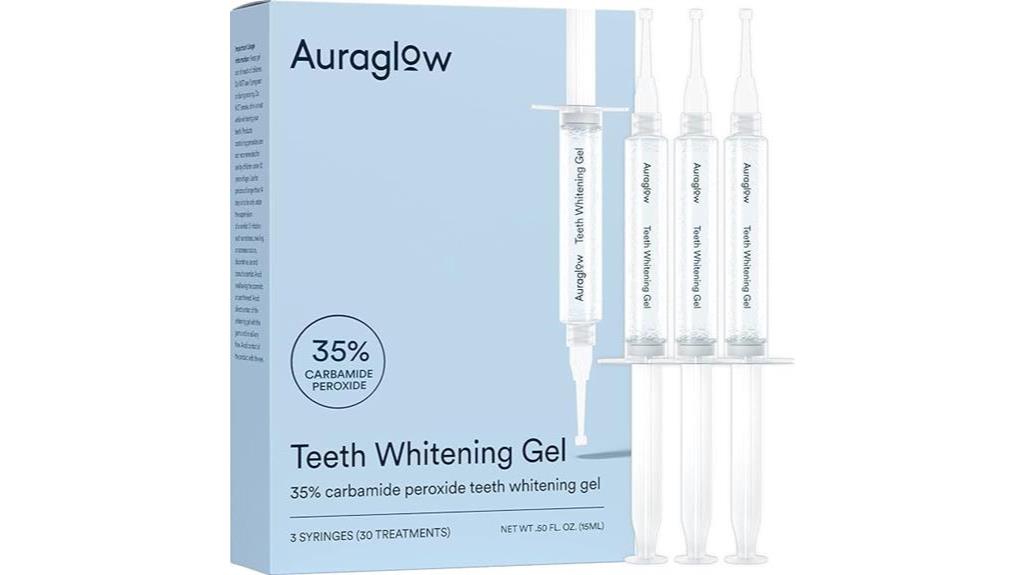 auraglow teeth whitening refill