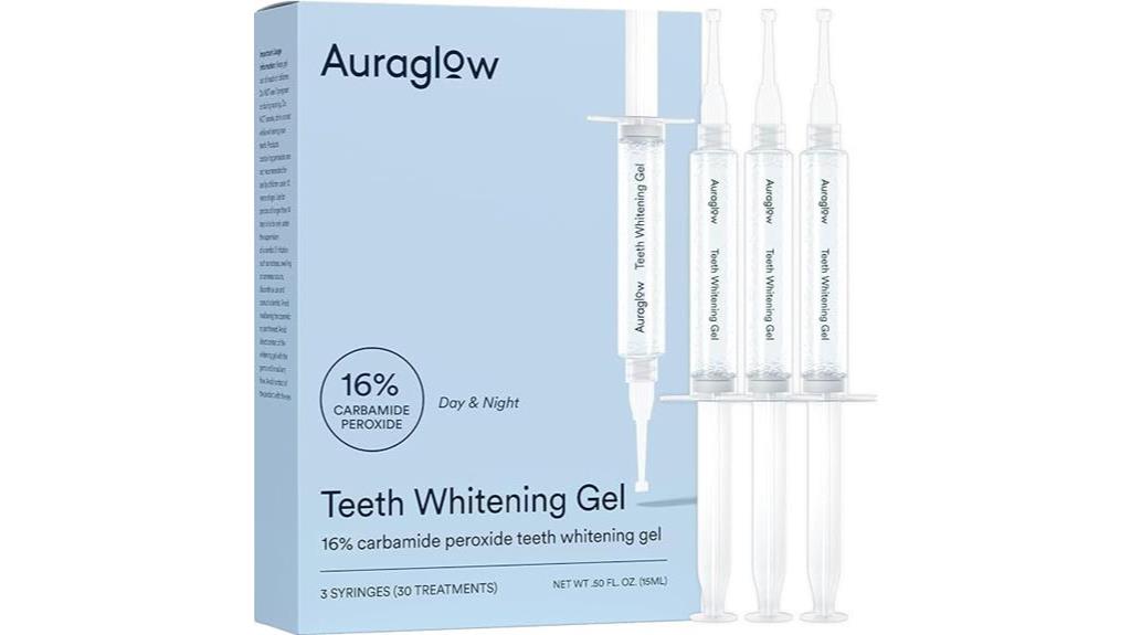 auraglow teeth whitening refills