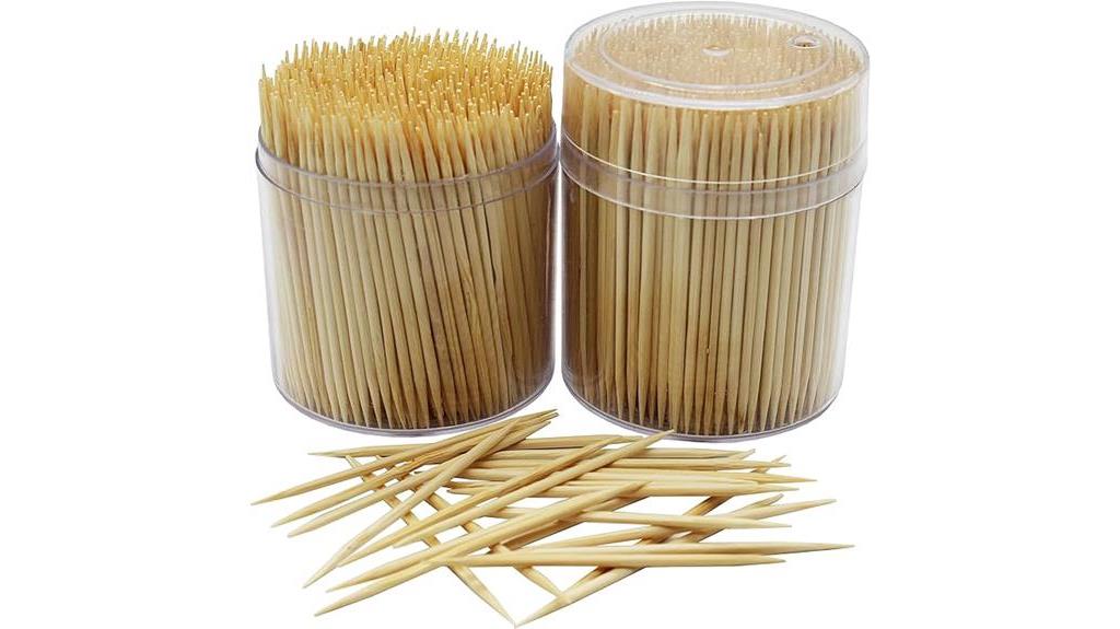 bamboo wooden toothpicks pack