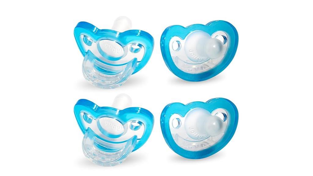 blue jollypop baby pacifier