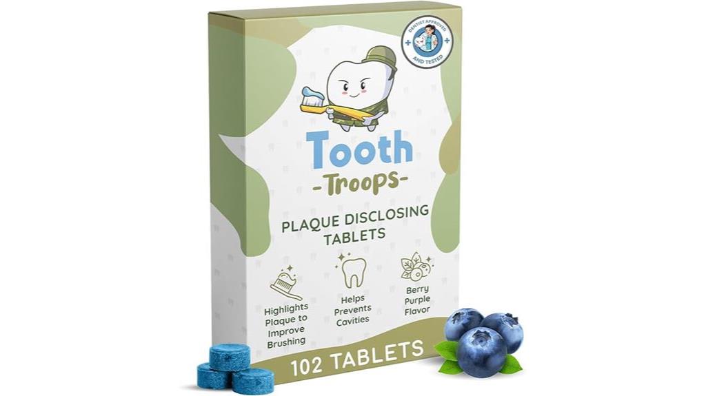 blueberry plaque disclosing tablets