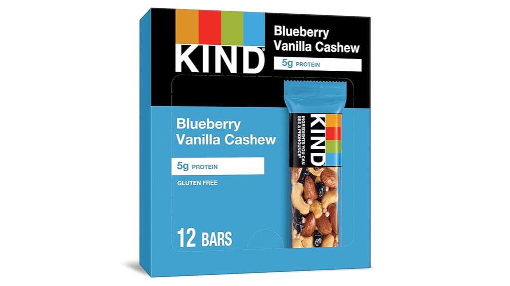 blueberry vanilla cashew snacks