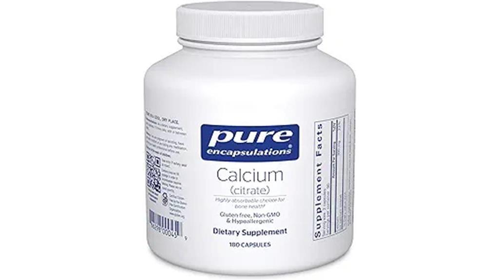 calcium citrate supplement capsules