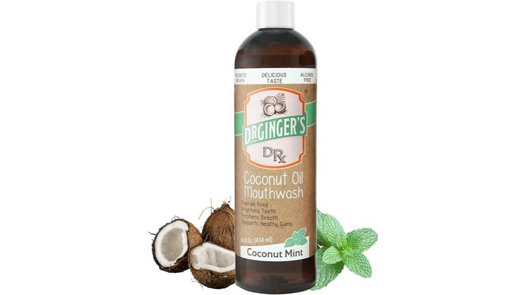 coconut oil mouthwash product