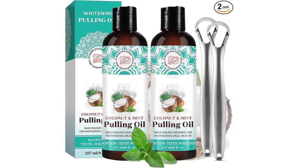 coconut oil pulling mouthwash pack