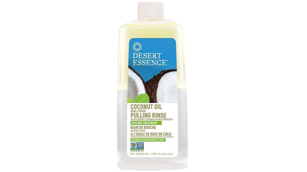 coconut oil pulling rinse