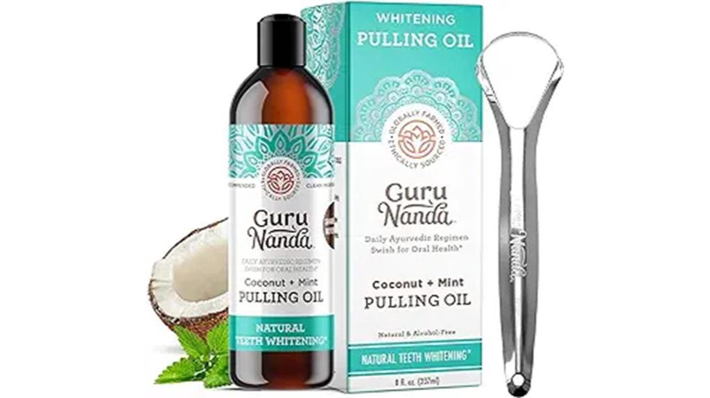 coconut peppermint oil pulling