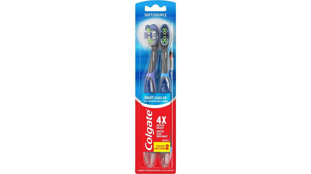 colgate 360 vibrate toothbrush pack