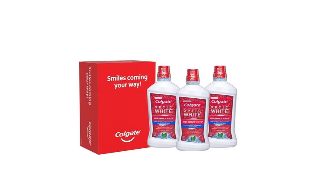 colgate optic white mouthwash