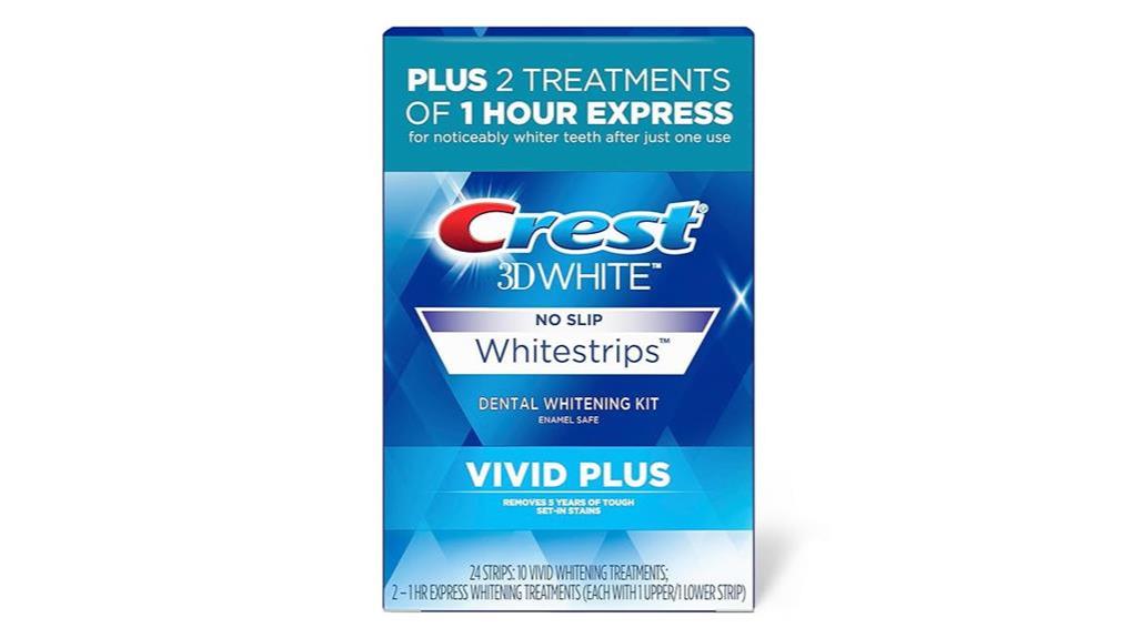 crest 3d whitestrips vivid plus