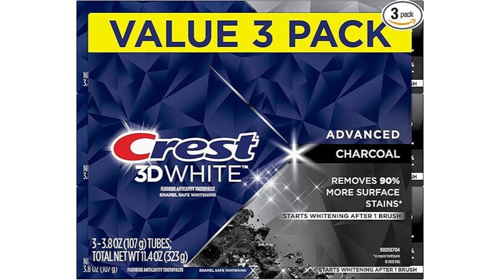 crest charcoal whitening toothpaste