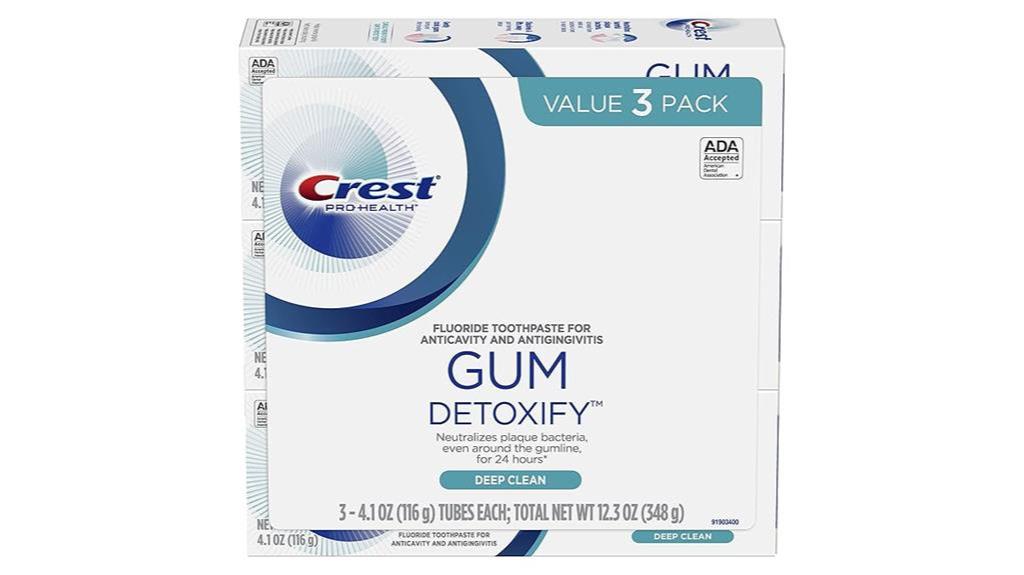 crest gum detoxify toothpaste pack