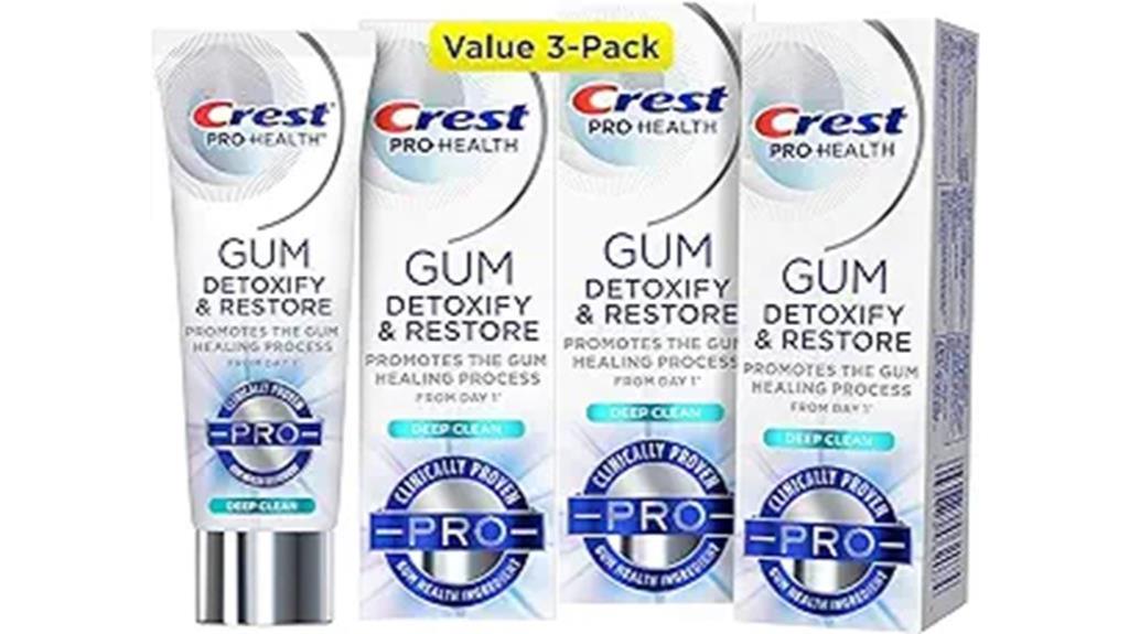 crest gum detoxify toothpaste pack