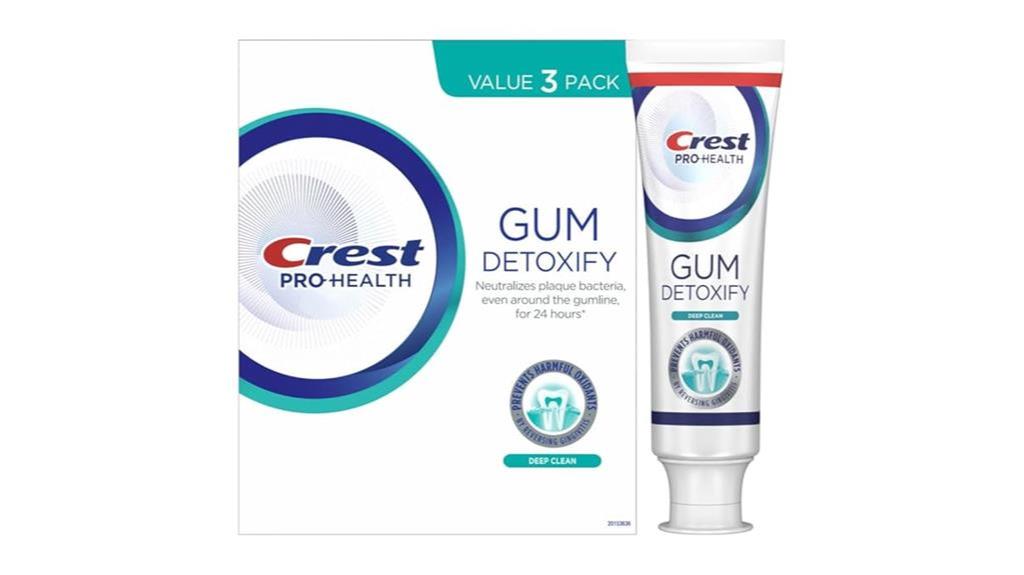 crest gum detoxify toothpaste pack