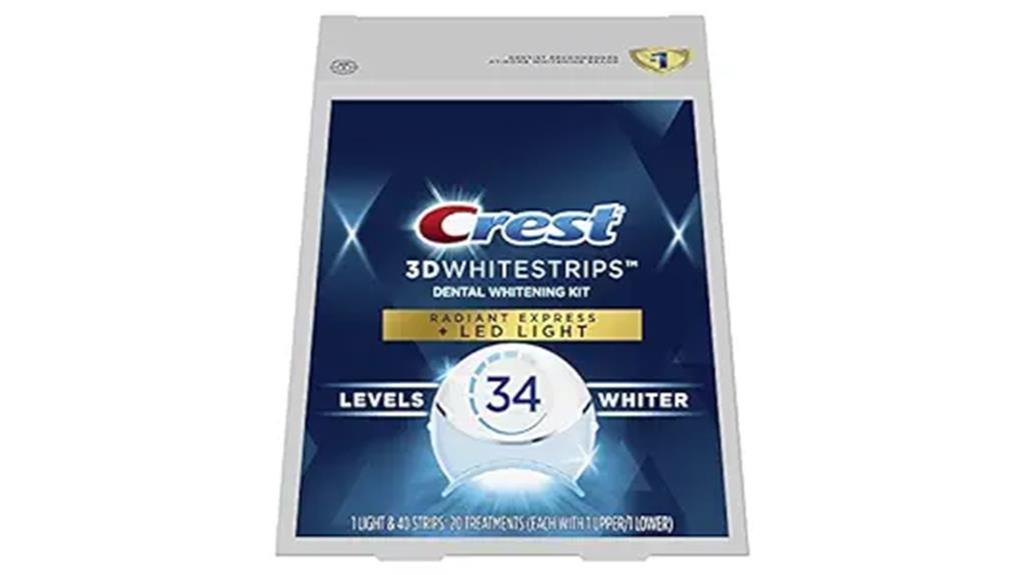 crest radiant express whitening kit