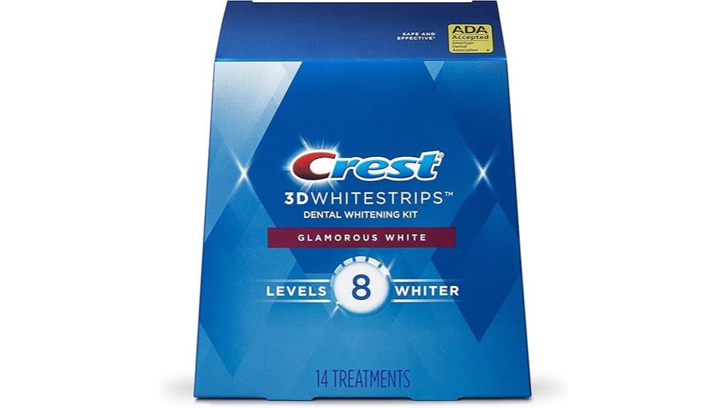 crest whitestrips glamorous white