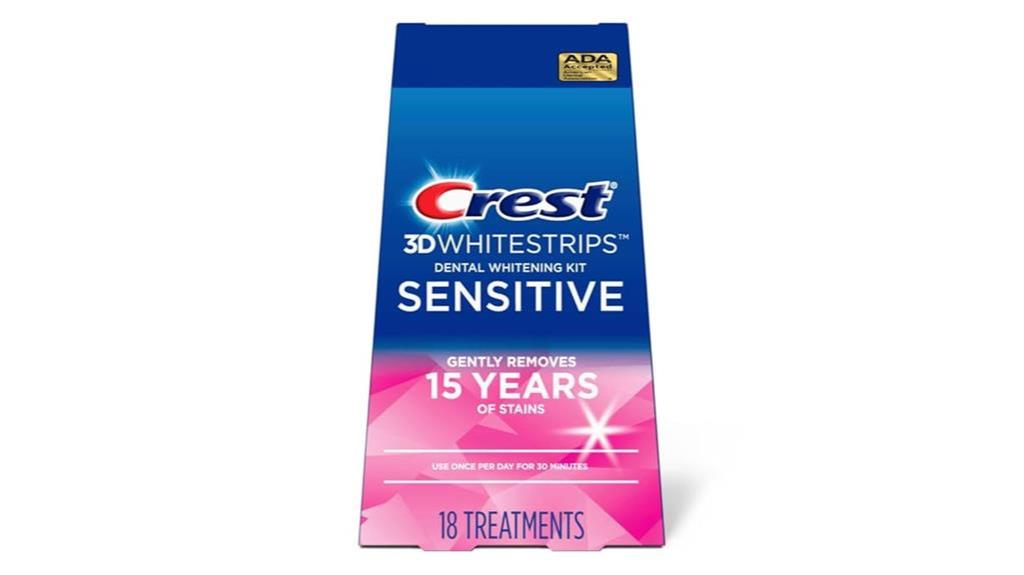 crest whitestrips sensitive whitening