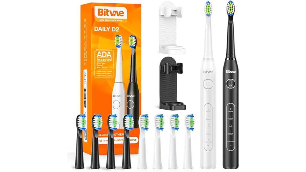 dual ultrasonic toothbrush set