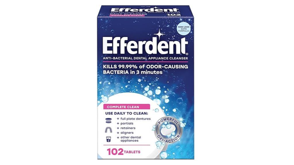 efferdent retainer cleaning tablets