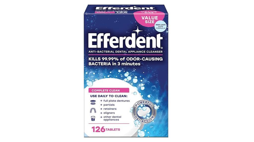 efferdent retainer cleaning tablets