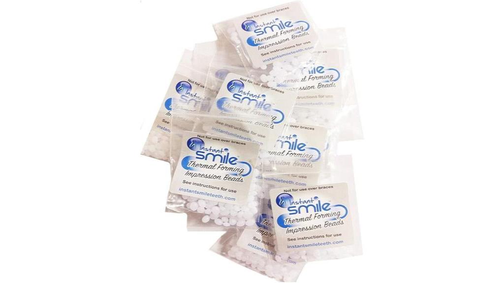 fake teeth adhesive beads