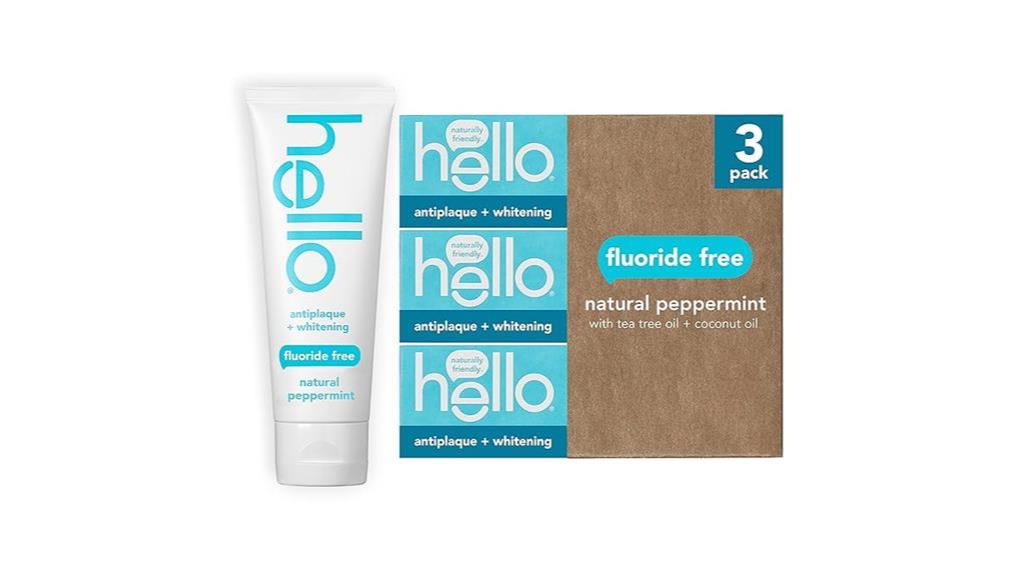 fluoride free antiplaque toothpaste pack