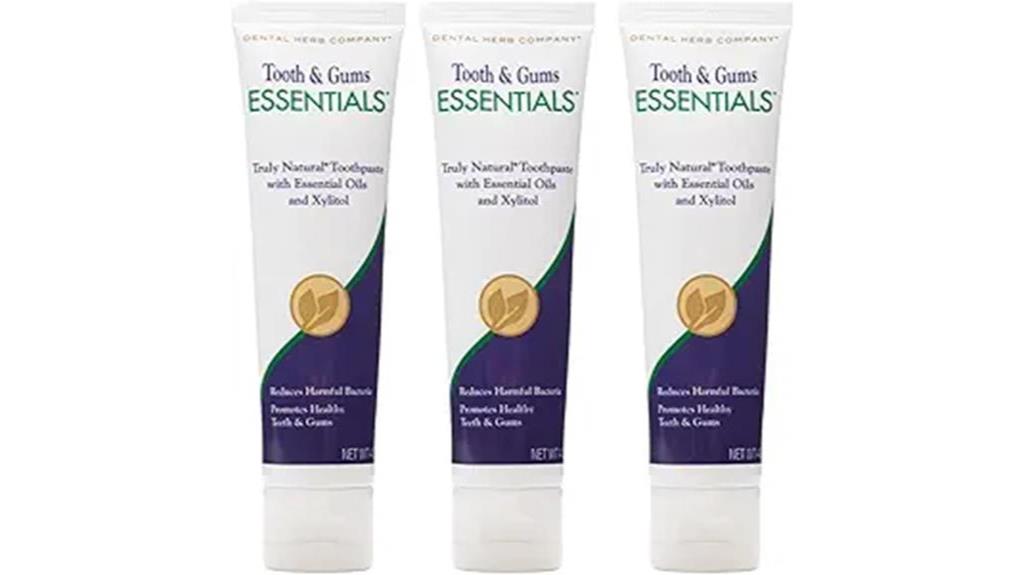 fluoride free toothpaste three pack