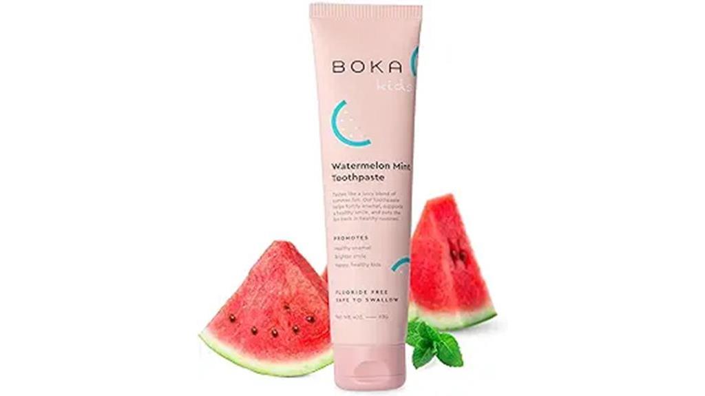 fluoride free watermelon mint toothpaste