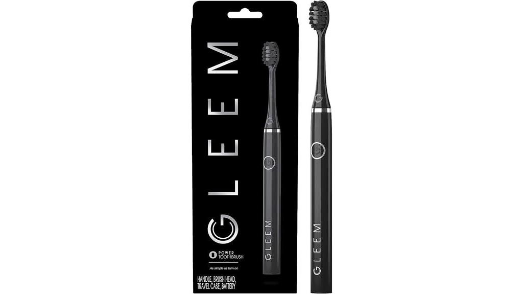 gleem electric toothbrush black