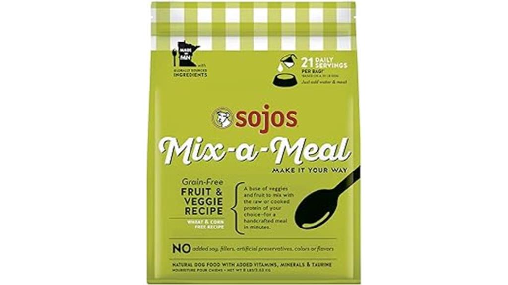 grain free dog food mix