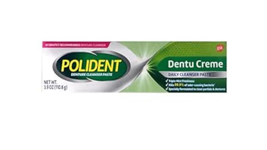 mint denture cream pack