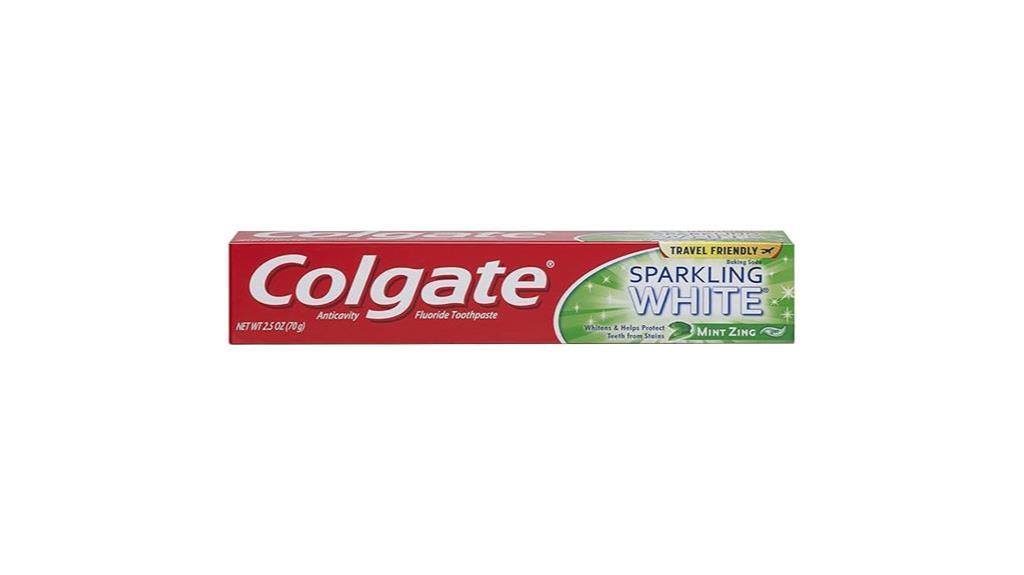 mint zing toothpaste pack