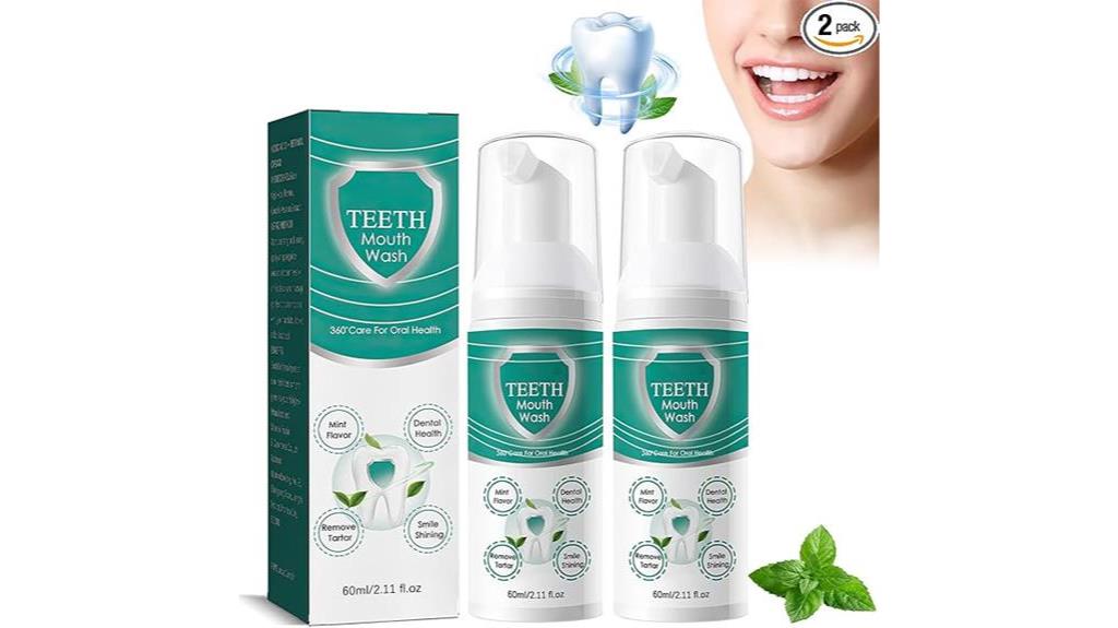 minty teeth whitening mouthwash