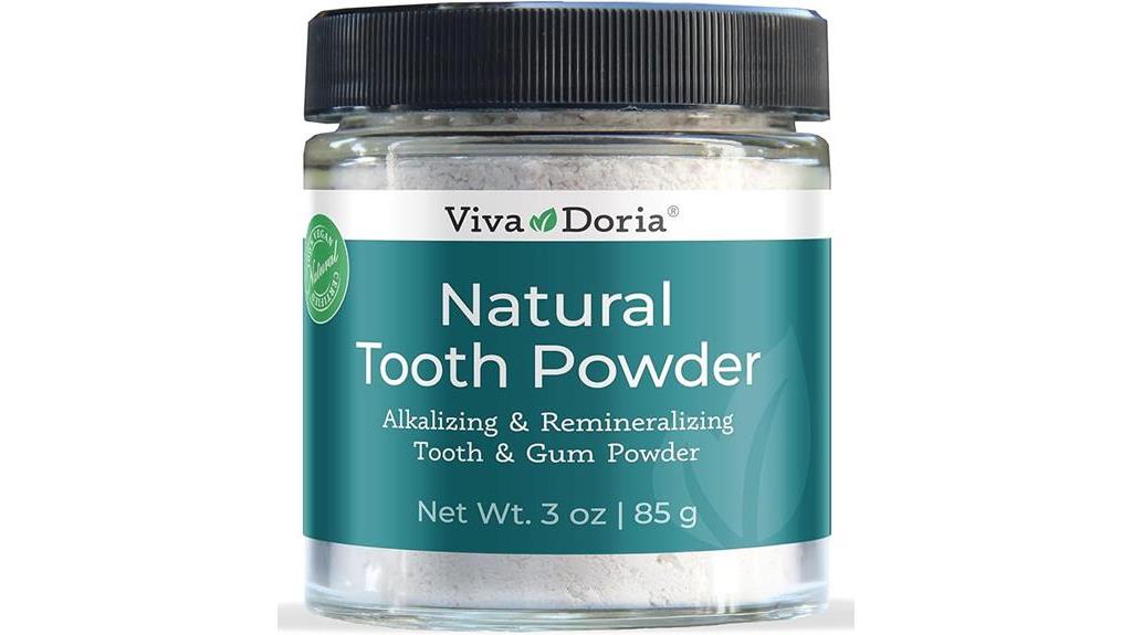 natural tooth powder jar