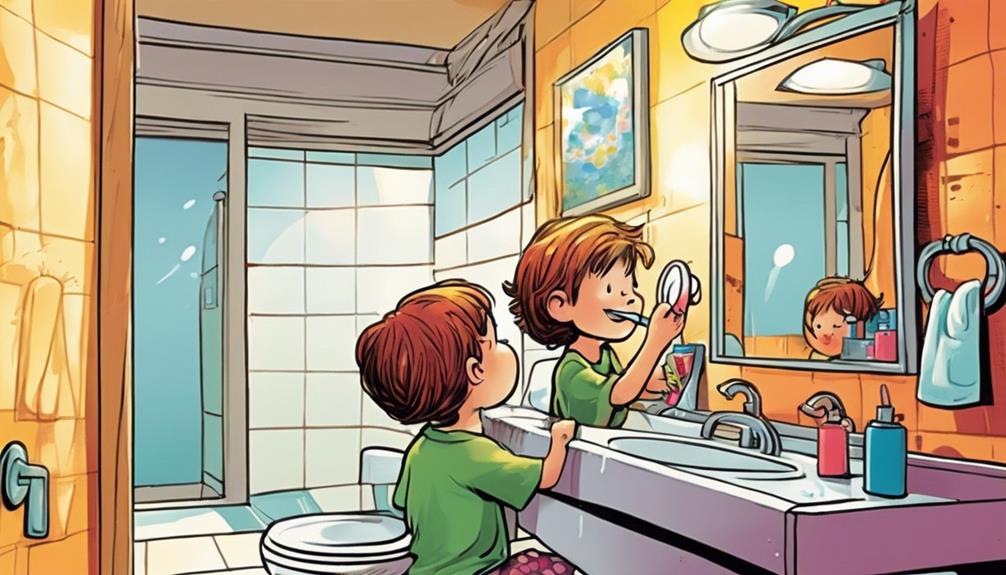 optimal kids tooth brushing time