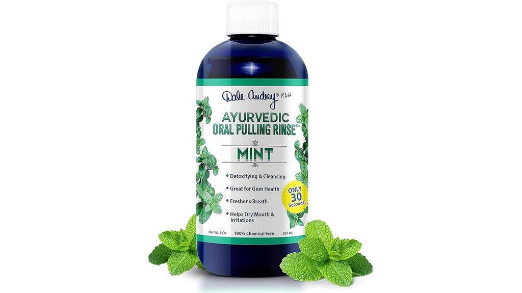 organic mint oil rinse