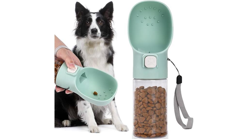 portable dog food dispenser