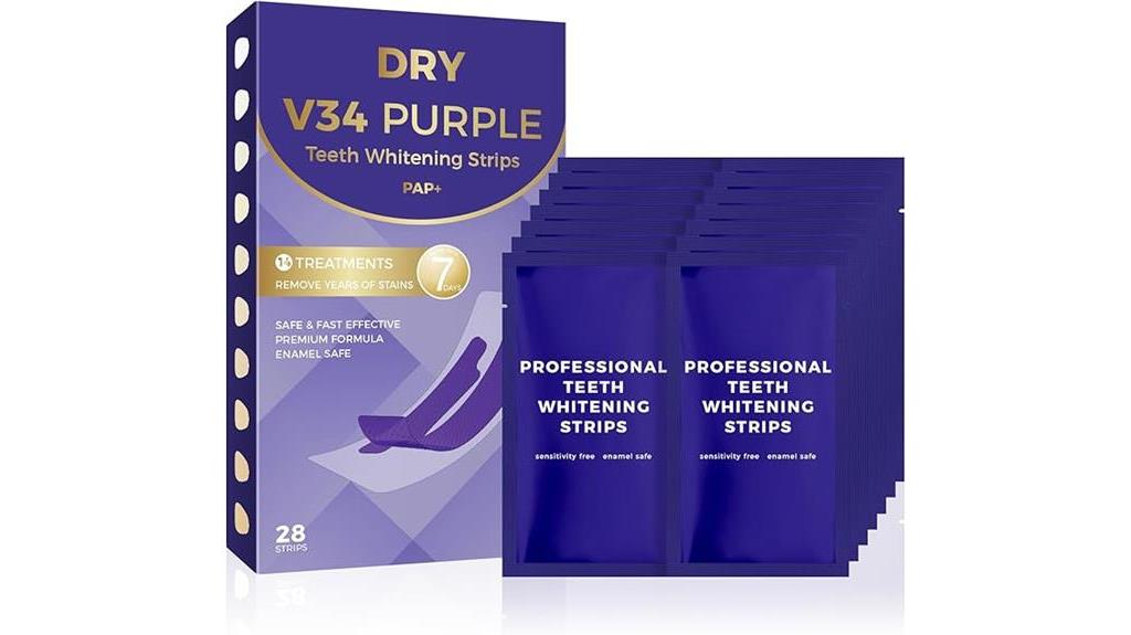 purple teeth whitening strips