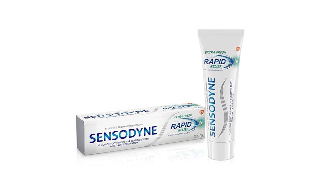 rapid relief toothpaste 3 4oz