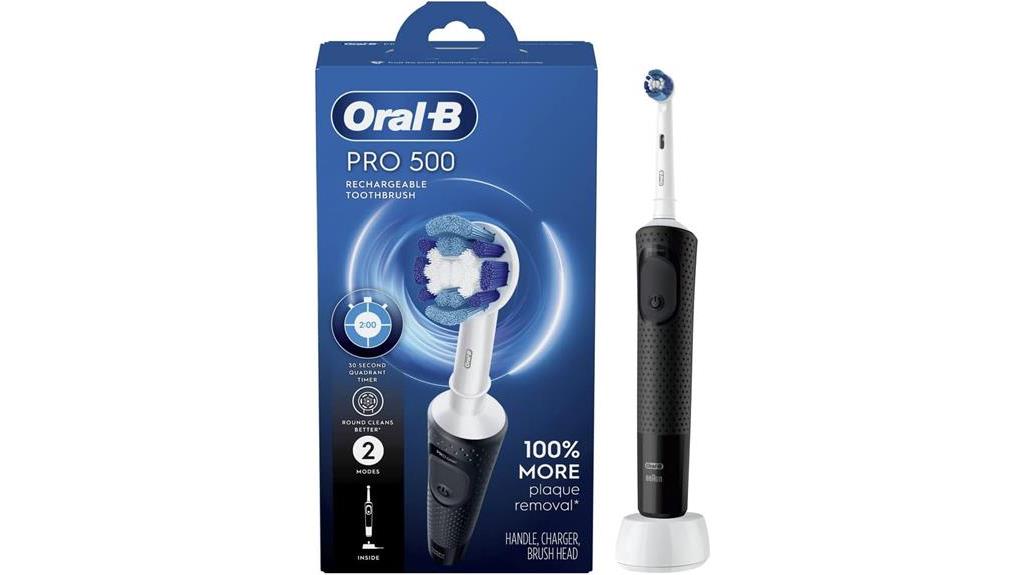 rechargeable black electric toothbrush