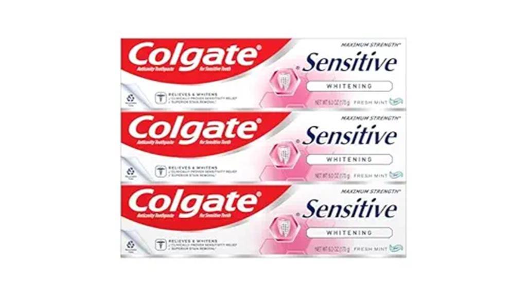 sensitive teeth whitening toothpaste