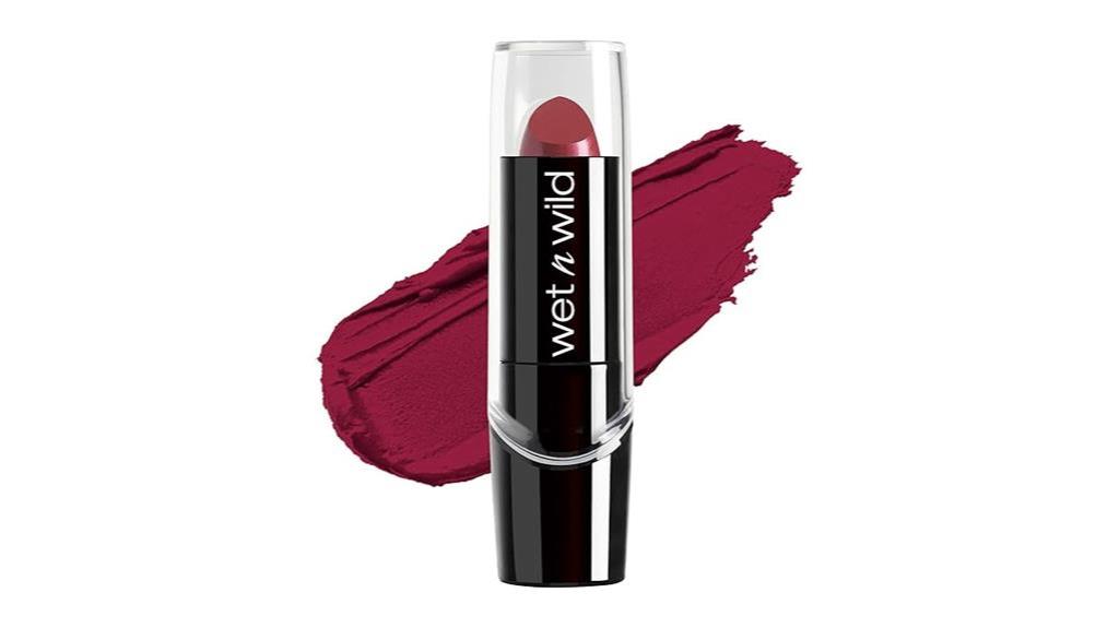 silk finish lipstick garnet