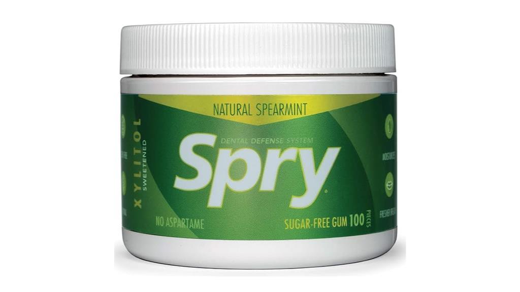 spearmint xylitol chewing gum