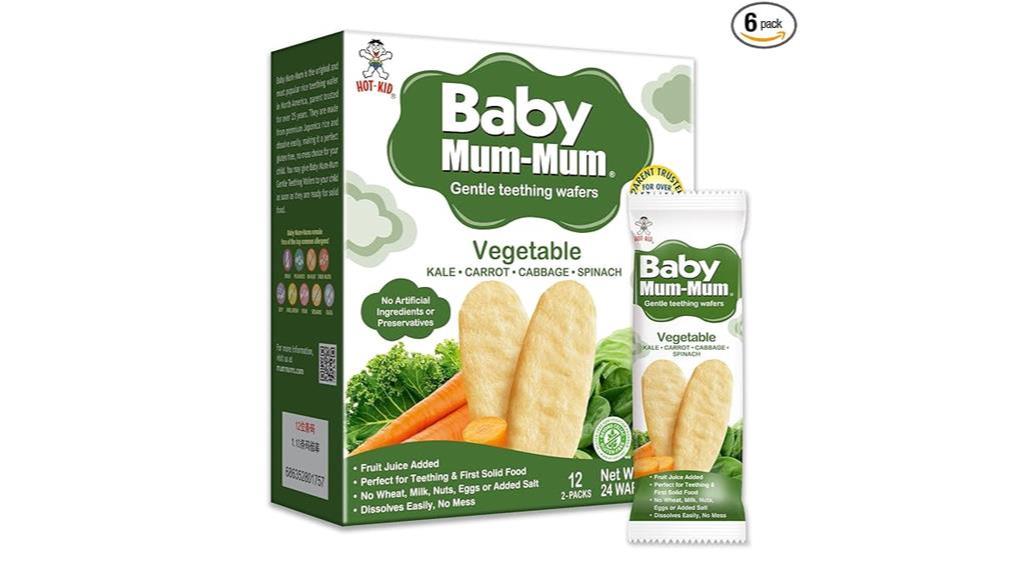 teething rice rusks pack