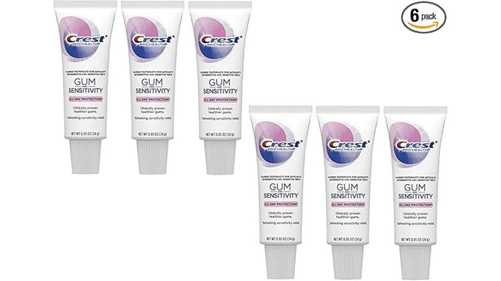 travel size toothpaste pack